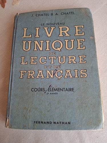 Livre unique lecture de - de,