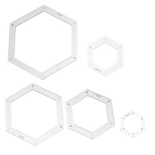  Lot de 5 gabarits hexagonaux
