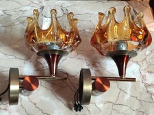 Paire Appliques Design verre