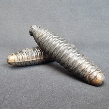2 Poids Pendule Ancien Fonte -