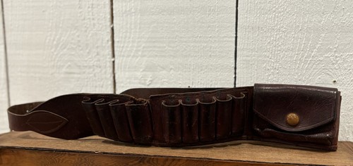 Ancienne cartouchière cuir - cartouchière,