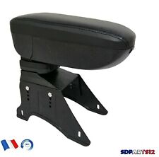 Accoudoir Central Simili Cuir Noir Relevable Rangement Universel Pour Voiture