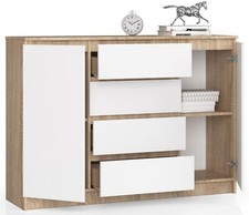 Commode 140 cm | 4 tiroirs et 2 portes | pour salon chambre armoire !