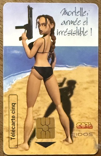 Lara croft telecarte réf - croft,