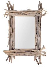 Miroir rectangulaire en bois