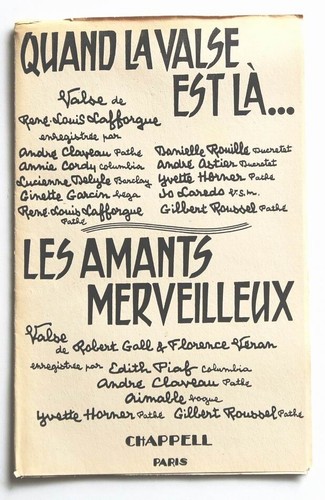 Partition vintage sheet music