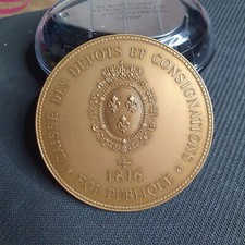 France medal Caisse de Dépôts et Consignations 1816 Public Faith  Ø 68 mm-140 gr
