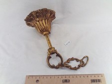 Suspension de lustre, pavillon en bronze Ø 11 cm avec tube et chainette (DF58)