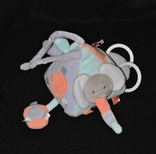 Peluche doudou pyramide d'éveil NATTOU abeille éléphant grelot miroir 14 cm TTBE