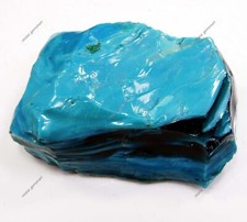 Pierre précieuse brute non coupée bleu brut turquoise certifié naturel 614,95 ct