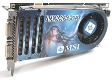 Carte Graphique MSI NX8800GTS, 1 Go, 2 x DVI, S-video, 320 Mo, 53