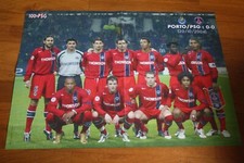 POSTER 56 x 42  )) EQUIPE PSG A PORTO 2004 PAULETA