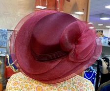 Elegant Chapeau Femme Bordeaux