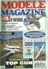 MODELE MAG N°520 PLAN "BLACK & BLANC" AVION ELECTRIQUE / REAL. TABLEAU DE BORD