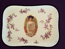 Plateau en céramique à décor de chinoise marque à identifier 