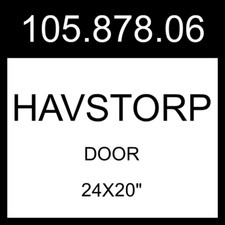 IKEA HAVSTORP Door Light Gray