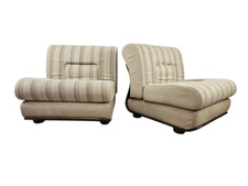 Fauteuils Ans '70 IN Tissu Fauteuils Vintage Modulaires Fauteuils Club Moderne