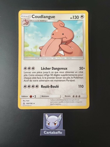 Carte pokémon coudlangue - carte,