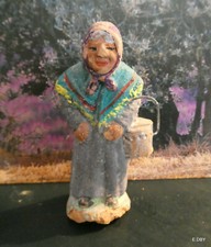 Santon ancien femme - ancien, panier
