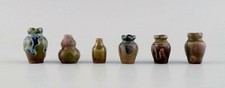 Six vases miniatures belges en