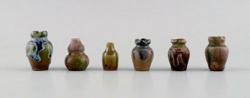 Six vases miniatures belges - , en