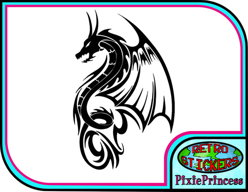 Dragon vinyle autocollant - k,