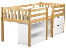 Lit Simple en Bois d'Hévéa