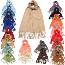 Écharpe Unisexe Mélangée 30% Cachemire 30% Laine Couleur Unie Idée Cadeau 2000