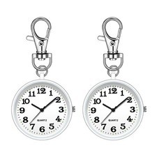 2 Montres D'Infirmière pour Femmes, Montre de Poche à Quartz avec Boucle à 7423