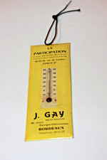 ANCIEN THERMOMÈTRE GLAÇOÏDE PUBLICITAIRE