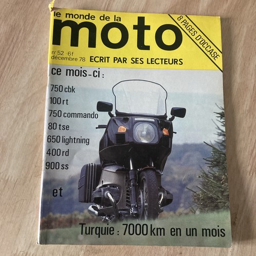 Monde moto n - de, la