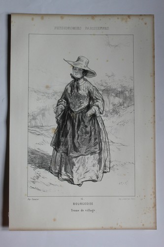 Gavarni lithographie originale - gavarni,