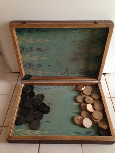 Ancienne grande boite bois - grande,