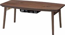 AZUMAYA Pieds Pliants Bois Kotatsu Table Chauffante Noyer Marron ELFE-901WAL ...