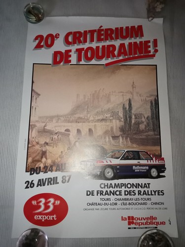 Affiche 20e criterium touraine - 20e,