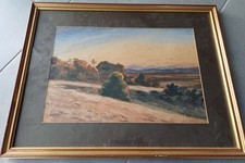 Ancien Tableau Signé Daté 