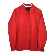 Veste Burberry vintage rouge Harrington pour femme taille R12
