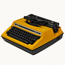 Machine À Écrire Électrique Vintage Brother 3600 Jaune