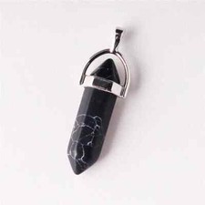 Pendentif Turquoise noire