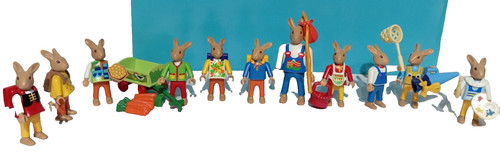 Lot playmobil figurines lapins - lot,
