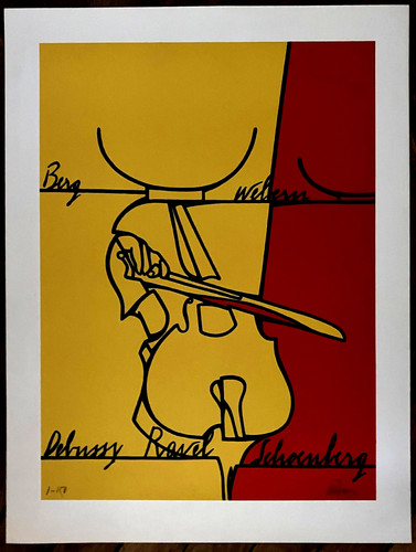 Valerio adami lithographie - valerio,