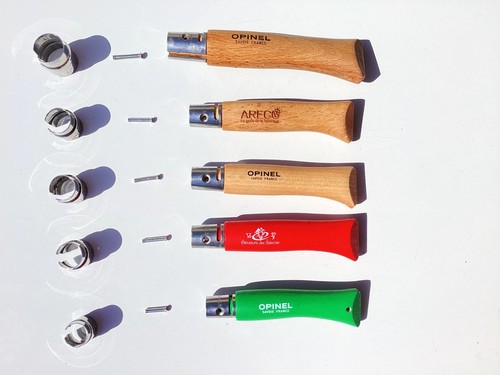 Lot manches bois opinel - 5,
