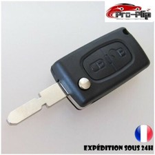 CLE PLIP pour PEUGEOT 2 boutons 205 305 405 406 modèle CE0536 COQUE TELECOMMANDE