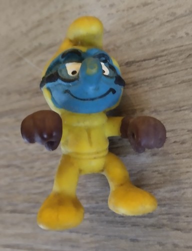 Figurine schtroumpf motard - figurine,
