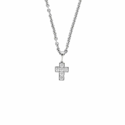 Cartier collier croix or - -,