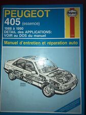 REVUE TECHNIQUE HAYNES PEUGEOT 405 ESSENCE
