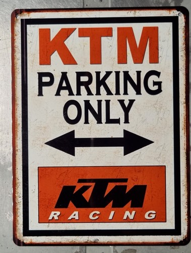 Plaque métal vintage ktm - plaque,