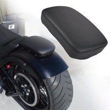 Noir Arrière Selle Coussin Siège  8 Ventouse Pour Harley Bobber Universel MS