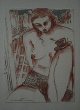  Dessin  sur papier épais de philippe Martinery 