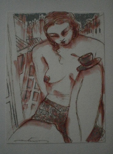Dessin sur papier - sur, de